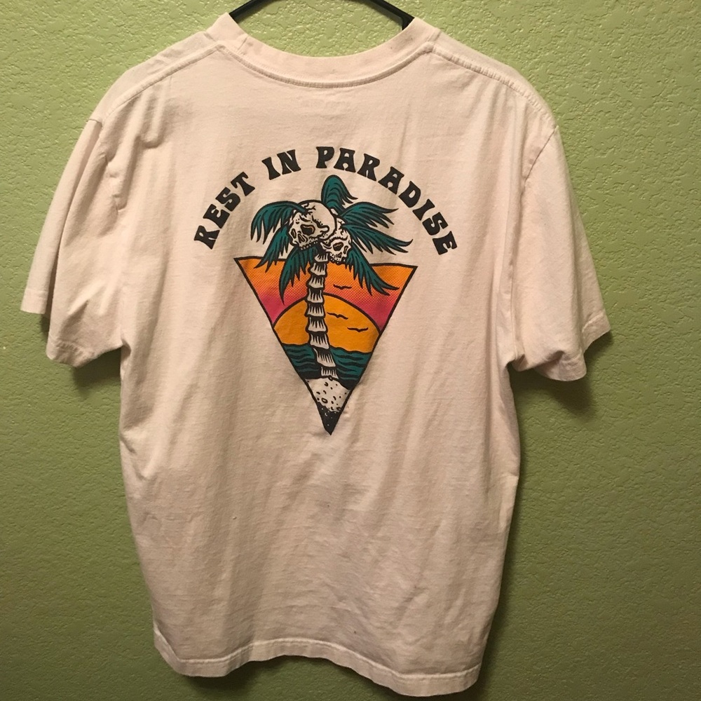 Retrofit white graphic tee